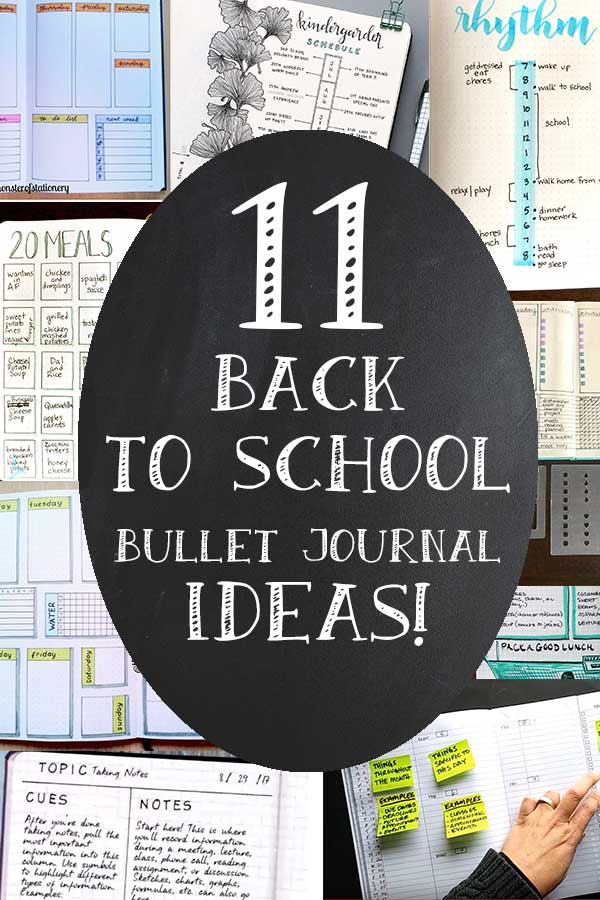 11 Back To School Bullet Journaling Ideas
