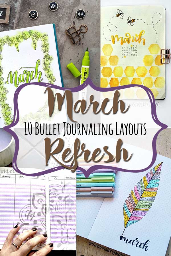 March Bullet Journal Inspiration MoxieDori