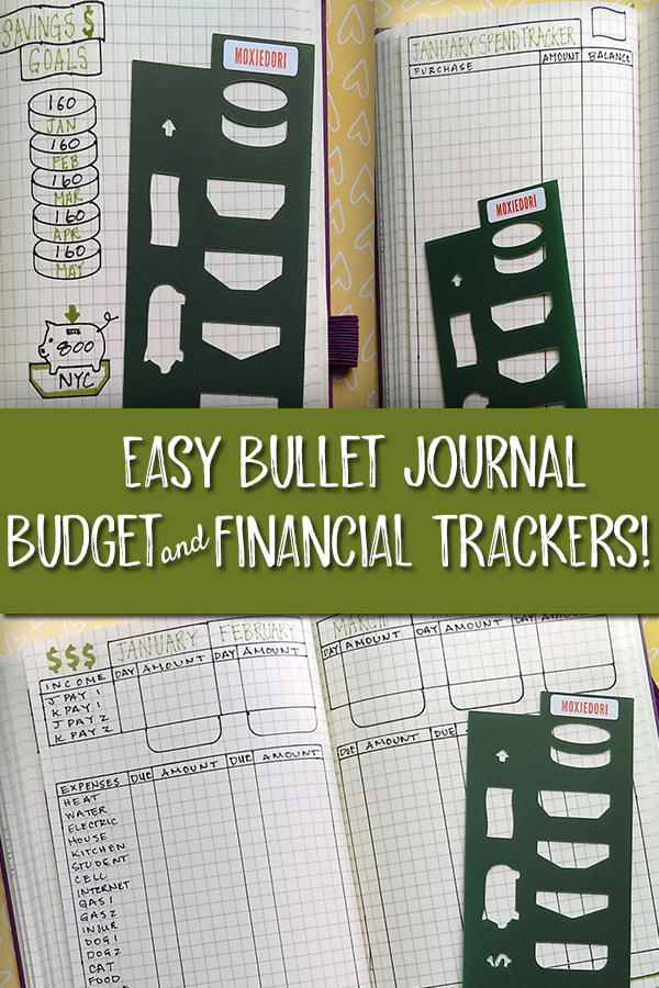 Bullet Journal Financial Tracker Layout MoxieDori