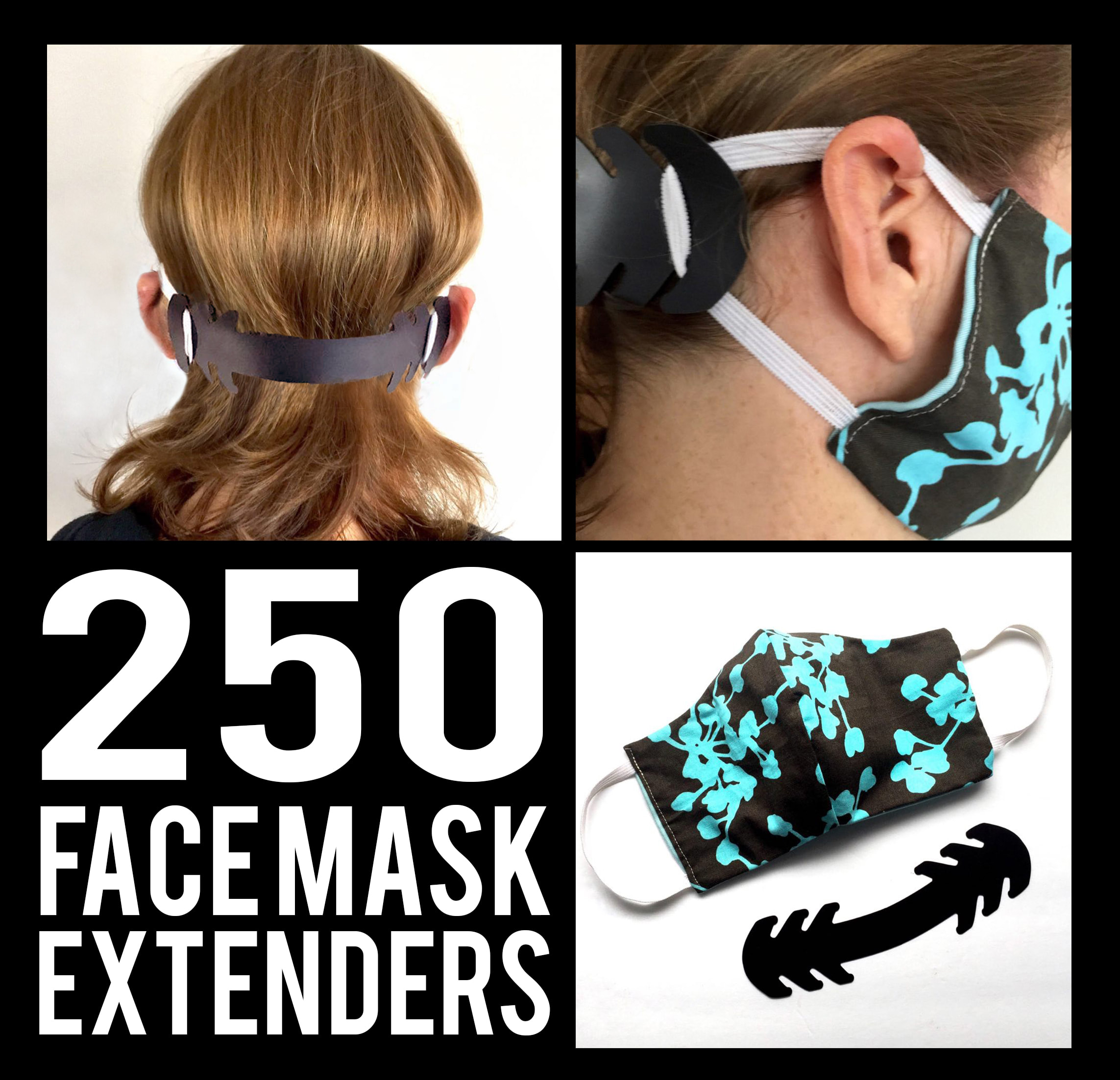  VELCRO Brand Face Mask Extender Straps 4pk Light Blue, 12” x 1”  Comfortable and Adjustable Ear Savers, VEL-30692-USA : Health & Household
