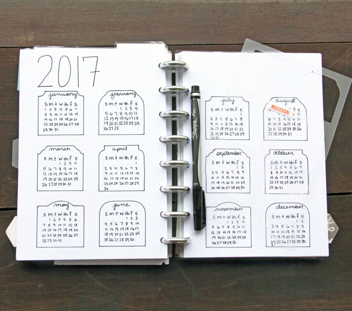 SUNRI 24 Pack Journal Planner Stencils, Reusable Bullet Stencils Set for A5  Notebook & Most Journals, Includes Letter Stencil